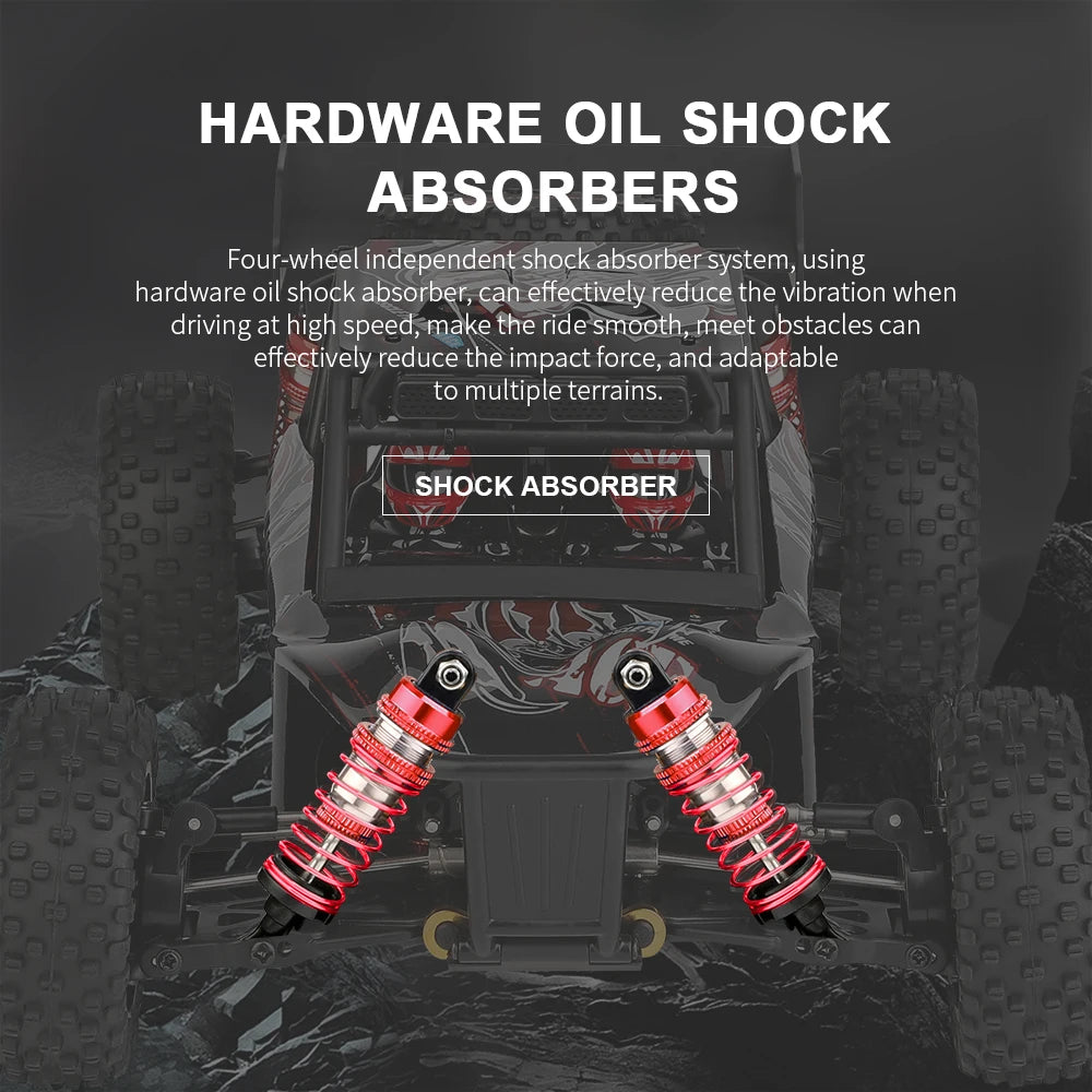 WLtoys 124016 V8 RC Car 75 KM/H High Speed 4WD Drift Off-Road