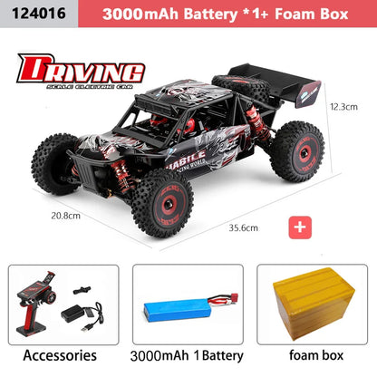 WLtoys 124016 V8 RC Car 75 KM/H High Speed 4WD Drift Off-Road