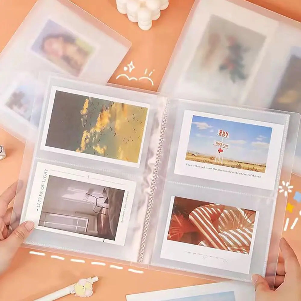 3/4/5/6 Inch 80/160 Slots Transparent Photo Album Idol Photocard Holder Idol Star Card Collect Book Creative Photo Card Holder
