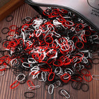 1000 Pcs/Bag Small Clear Rubber Band Black Holder Hair Ties Gum White Colorful Elastic Hair Band For Kid Girls Women Accessories