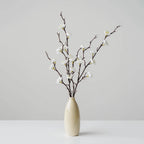 Artificial Plum Blossom 21.7'' Fake Wintersweet Long Stem Plastic  Flowers for Home Hotel Office Wedding Party Garden Decoration