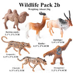 Oenux Mini Wild Forest Animals Insect Dinosaur Model Owl Fox Squirrel Hedgehog Fox Frog Figurines Cake Toppers Kid Toy Gift