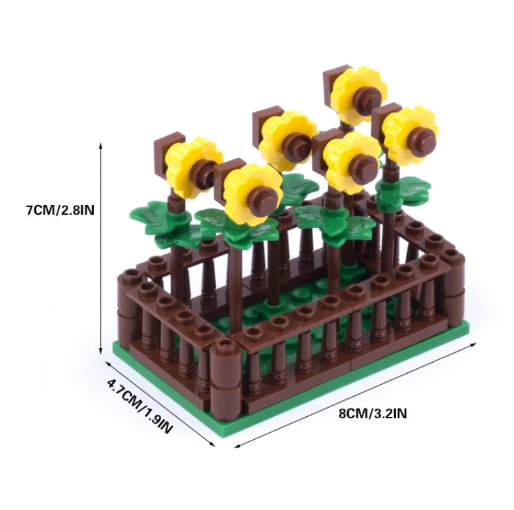 City Plant Building Blocks Accessories for DIY Brick Creations