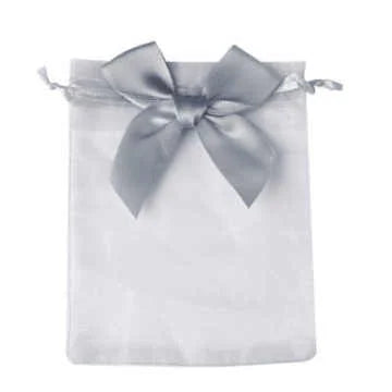 10pcs/20pcs 9x12 10x15 13x18cm New Design Bow Organza Bags Jewelry Candy Packing Bag Wedding Party Gift Storage Drawstring Pouch