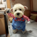 Cute Funny Dog Clothes Halloween Pet Costume For Small Big Dogs Cats Adjustable Puppy Cosplay Outfits Jumpsuit Pug Party Apparel