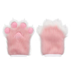 Furry Faux Fur Fox Cat Paws Gloves Animal Fursuit Mittens Halloween Christmas Cosplay Costume Props