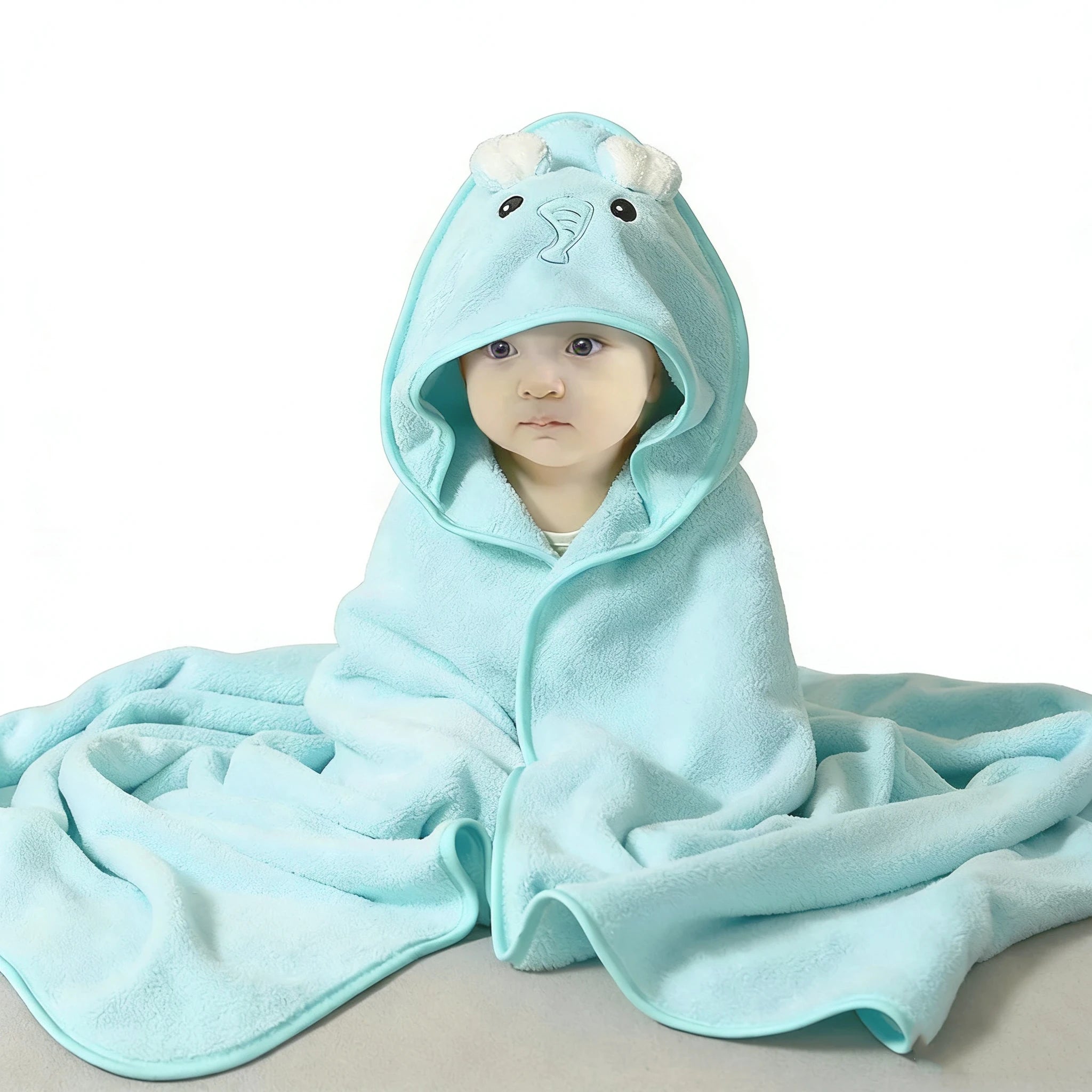 Baby Hooded Bath Towels Cartoon Animal Newborn Soft Towel Blanket Toddler Bathrobe Warm Sleeping Swaddle Wrap for Boys Girls