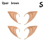 Cosplay Angel Elf Ears Silicone Fairy Vampire Ear DIY Themed Party Costume Accessories Halloween Christmas Decor Photo Props