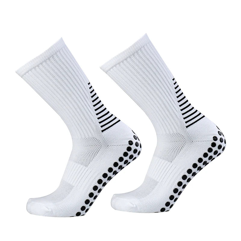 2023 New Silicone Anti slip Football Socks for Men and Women Gripping Outdoor Sports Running Soccer Socks