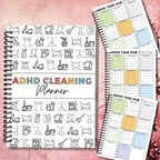 Household Chore Task Notebook Daily Weekly Monthly Cleaning Planner Family Home Cleaning Schedule Chart For Household Management