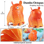 Oenux Marine Molluscs Model Simulation Squid Octopus Growth Cycle Action Figure Sealife Animals Education Collection Kids Toy
