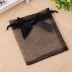 10pcs/20pcs 9x12 10x15 13x18cm New Design Bow Organza Bags Jewelry Candy Packing Bag Wedding Party Gift Storage Drawstring Pouch