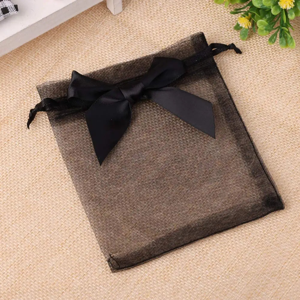 10pcs/20pcs 9x12 10x15 13x18cm New Design Bow Organza Bags Jewelry Candy Packing Bag Wedding Party Gift Storage Drawstring Pouch