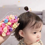 100-500pcs  Children Elastic Hair Bands Girls Colorful Hair Ties Ponytail Holder Rubber Bands Mini Scrunchie Hair Accessories