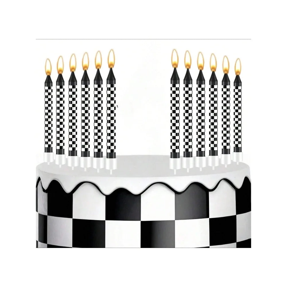 6/12/48pcs/1case Birthday Candles Spiral Cake Candles  Long Thin Cake Candles For Wedding Party And Cake Decoration