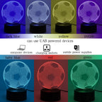 1PC Modern Creative Football 3D Night Light, USB Powered, Suitable for Decorating Bedrooms, Study Rooms, and Living Rooms