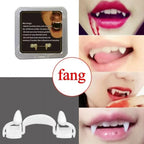 Halloween Vampire Fangs Spoof Teeth Retractable Braces Prom Party Dress up Cosplay Props