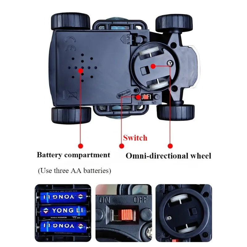 Electric Music Toy Car with Lights Dazzling Turn for Boys Gifts