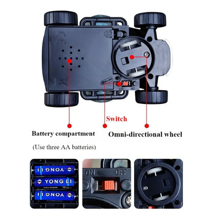 Electric Music Toy Car with Lights Dazzling Turn for Boys Gifts