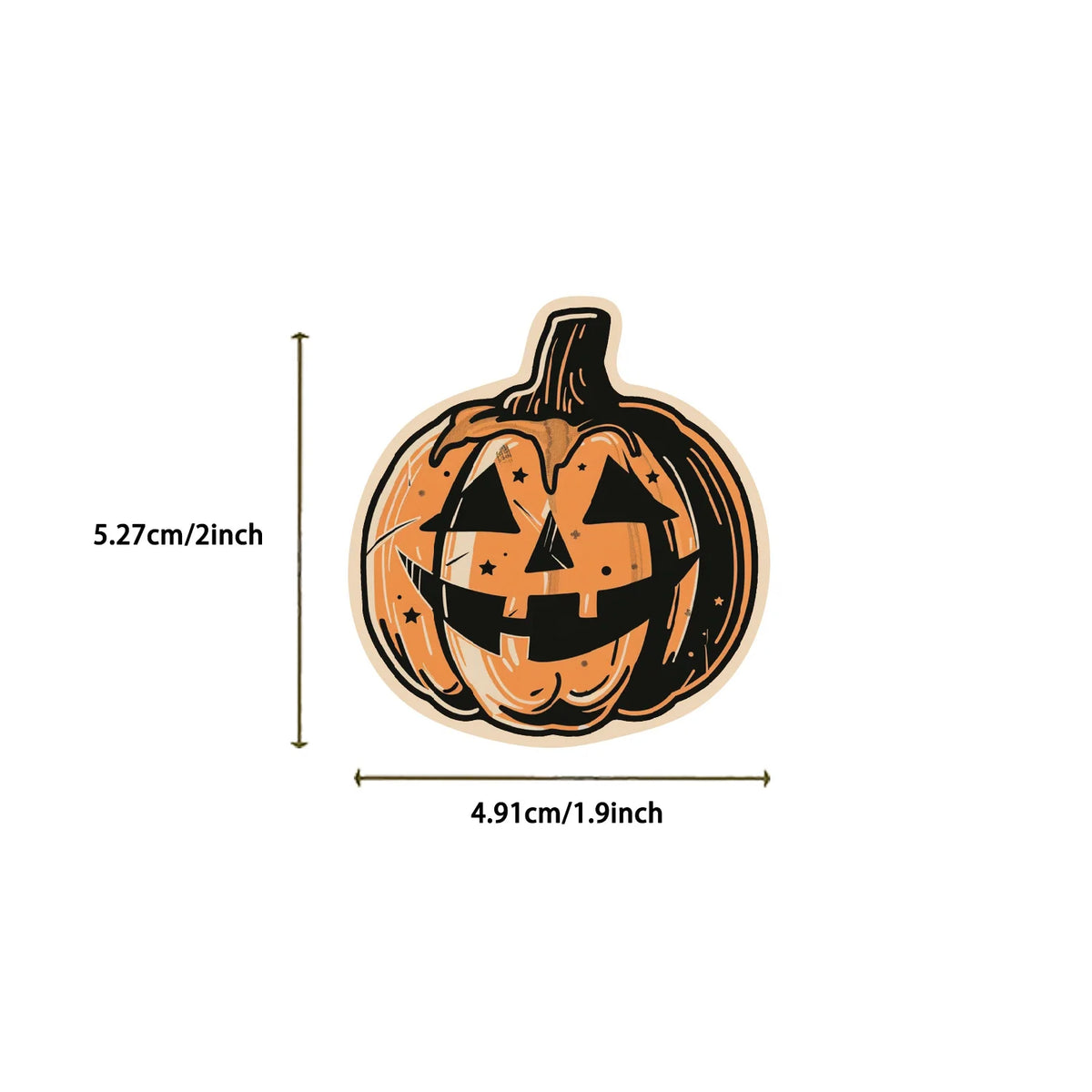 50PCS Retro Halloween Graffiti Stickers Aesthetic Phone Bike Wall Scrapbook Motorcycle Waterproof Sticker for Kids Toys Gifts