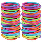 10/30/50pcs 4MM Black Ponytail Holder Elastic Hair Bands Scrunchies For Women Men Girl Lady Hairband Leagues Headband Accessory