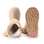 New Girls Snow Boots Winter Comfortable Thick Warm Kids Boots Lobbing Ball Thick Children Autumn Cute Boys Boots Princess Shoes