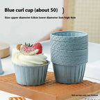 50pcs Golden Muffin Cupcake Paper Cup Oilproof Cupcake Liner Baking Cup Tray Case Caissettes Cupcake Wrapper Paper Wedding Party