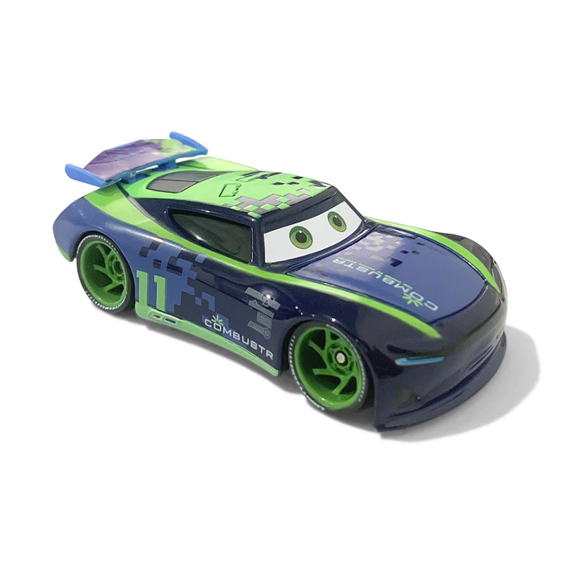 Original Pixar Cars 3 Anime Figure School Bus Cartoon Model Cars 1:55 Metal Die Casting Alloy Cars Child Toys Birthday Gifts