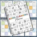 Household Chore Task Notebook Daily Weekly Monthly Cleaning Planner Family Home Cleaning Schedule Chart For Household Management