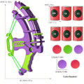 Slingshot Target Sticky Ball Dartboard Bow Arrow Set Montessori Educational Toy Throw Sport Outdoor Fidget Game