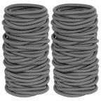 10/50pcs 4mm Mix Color Black No Damage Elastics Hair Ties Bands Leagues Pony Tails Holders for Men Women Girls and Boys Bulk