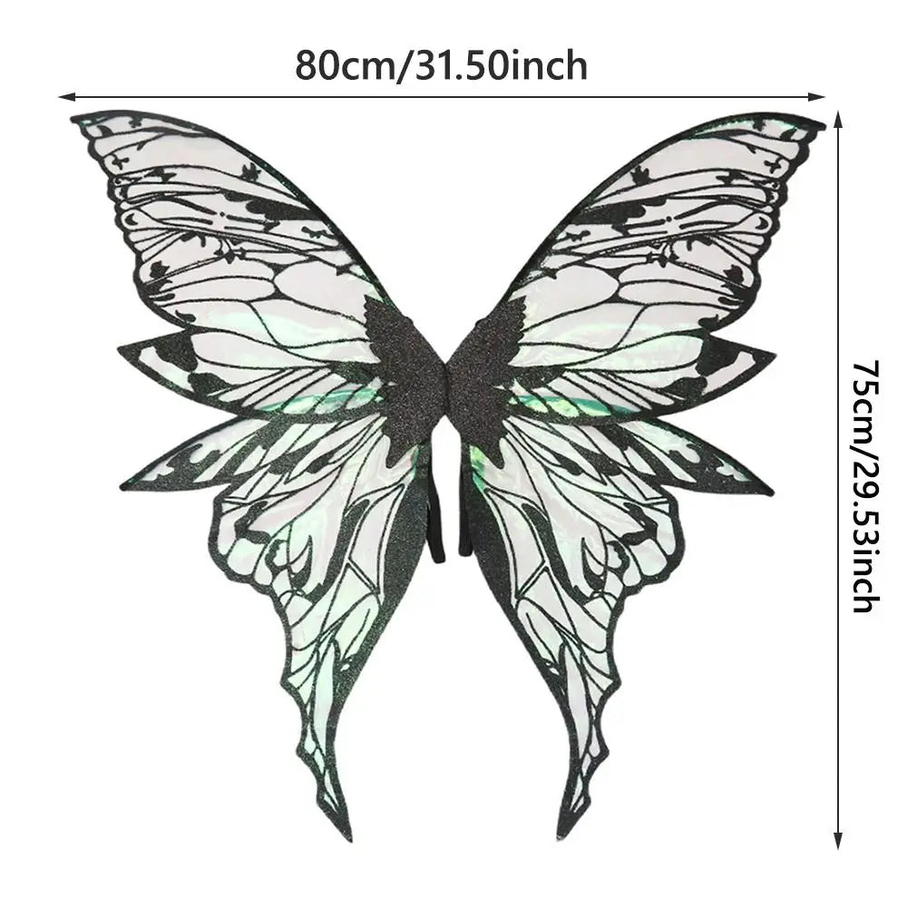 Magical Adults Fairy Wings Girls Sparkling Angel Wings  Costume Wings for Halloween Costume Dress up Party Favor Christmas Gift