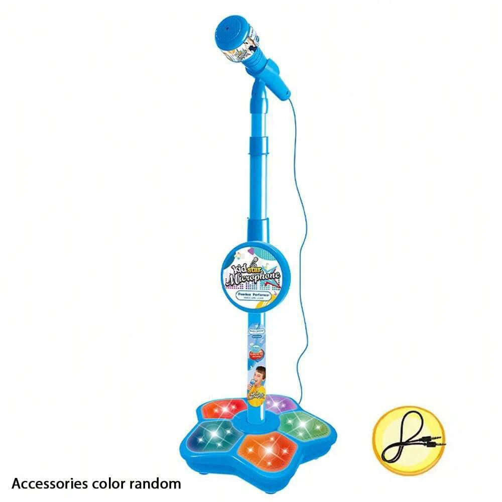 Kids Microphone Stand Toy Portable Karaoke Machine for Children