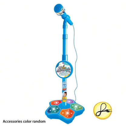Kids Microphone Stand Toy Portable Karaoke Machine for Children