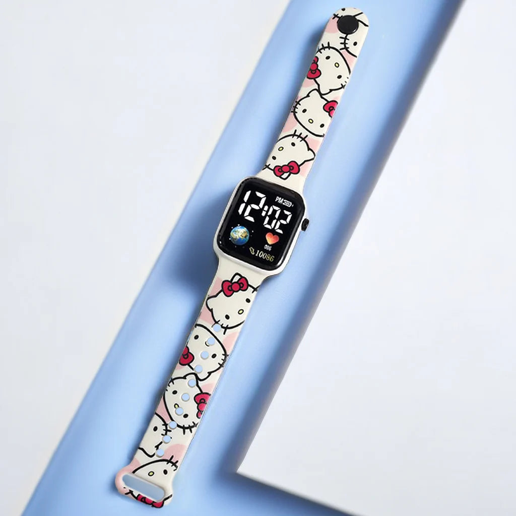 Cute Cartoon Digital Watch for Girls & Kids – Children’s Wristwatch