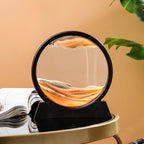 3D Glass Moving Sand Art Creatitive Sandscape In Motion Display Flowing Sand Frame Hourglass Painting for Home Decor for Gifts