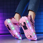 Sneakers Roller Shoes Dual-Use Skates for Kids and Adults