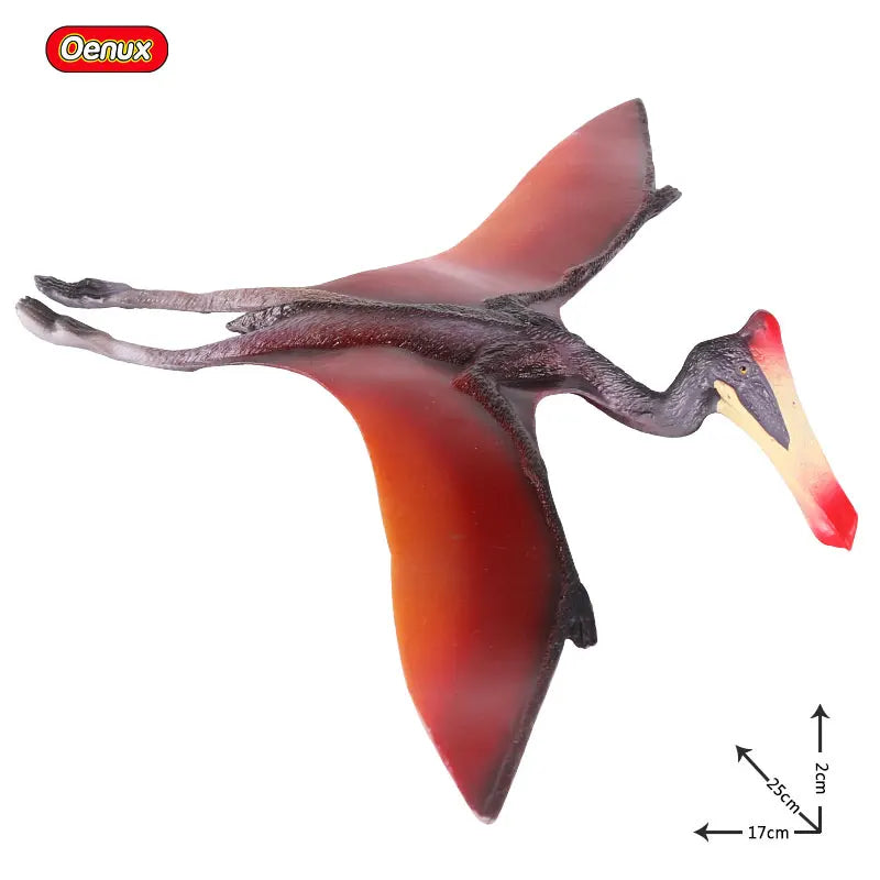 Oenux Classic Jurassic Dinosaur Brinquedo Quetzalcoatlus Ljahjas Pterodactyl Action Figures AnimalS Model PVC Collection Kid Toy