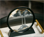 3D Glass Moving Sand Art Creatitive Sandscape In Motion Display Flowing Sand Frame Hourglass Painting for Home Decor for Gifts