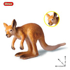 Oenux Classic Australian Wild Animals Kangaroos Koala Platypus Tasmanian Devil Echidna Cassowary Model Figurine Toy Kid Gift