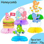 Care Bear Party Supplies Disposable Plate  Napkin Tablecloth Cake Topper Gifts Bag Kids for Birthday Party Decorations Set Gifts