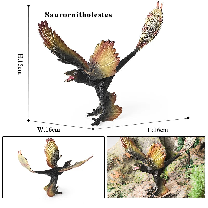 Oenux Classic Jurassic Dinosaur Brinquedo Quetzalcoatlus Ljahjas Pterodactyl Action Figures AnimalS Model PVC Collection Kid Toy