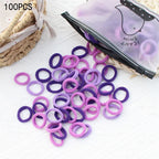 20/50Pcs/Set Girls Colorful Nylon Small Elastic Hair Bands Kids Cute Bow Hair Bands Ponytail Holder Headband Hair Accessories