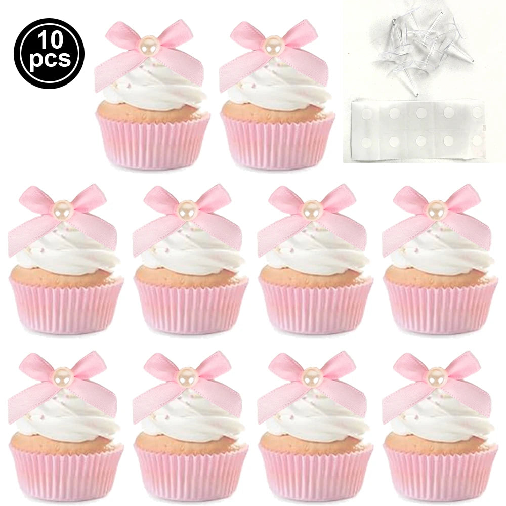 Pink Bow Cupcake Liners Coquette Bow Cupcake Wrappers Baking Cups for Baby Shower Wedding Bridal Showers Birthday Party Decors