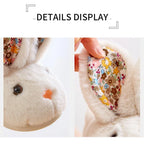 Children Indoor Slippers Winter Warm Cotton Shoes Kids Home Floor Slippers Cartoon Rabbit Anti-slip Boys Girls Plush Footwear