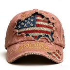 Breathable Patriotic Baseball Cap US 250th Anniversary Cap Retro Washed Versatile Patriotic Cap US 250th Anniversary Tribute Hat