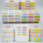 Waterproof Tag Self-adhesive Baby Name Sticker Custom Personalized Kindergarten Hebrew Label For Children School Stationery