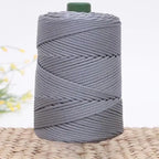 Summer Crochet Yarn Ice Rope 3mm Thread For Hand Knitting Bag Sun Hats Shoes Woven DIY Hook Cushion Silk Medium Thick About 200m