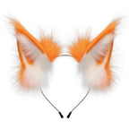 Animal Faux Fur Fox Wolf Ear Headband Furry Handmade Hairband Headwear Costume Cosplay Accessories
