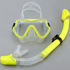Diving Mask Snorkel Set For Adults Tempered Glass Professional Panoramic Scuba Snorkel Gear Swimming Training Snorkeling Kit